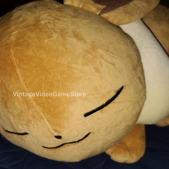 Pokemon Center Sleeping Sleeper Plush Eevee Doll Stuffed Toy Authentic Tags New - Picture 7 of 16